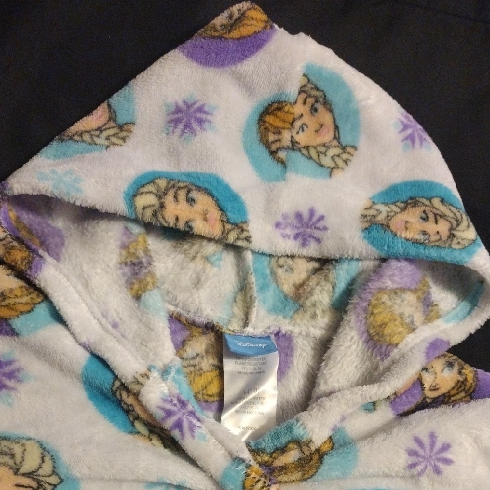 Kids Pajamas with Hood - White and Purple - Picture 6 of 8